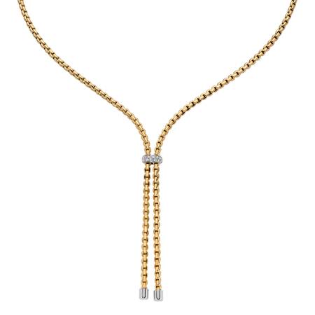 Aria Halskette, 75501CX_BB_G_X4X, Länge: 43 cm, Brillanten 0,10 ct, 1x 3,9 mm 