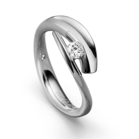 Diamantring Protegé Weißgold