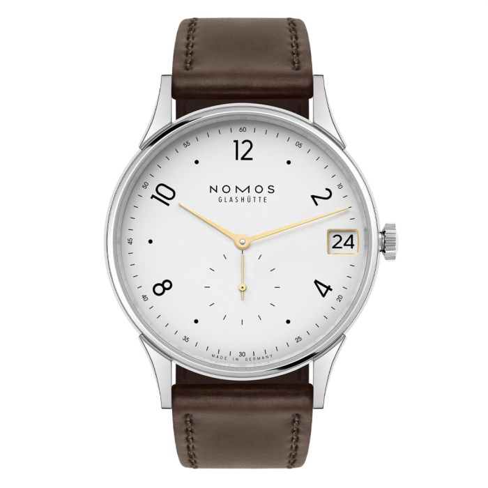 NOMOS  Minimatik 39 Datum gold, 1251 - Frontansicht