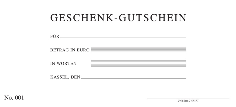 Geschenkgutschein Kassel