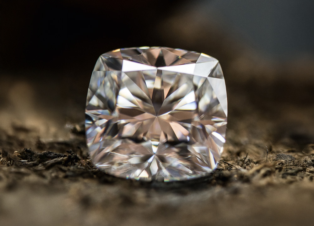 Diamant im Cushion-Schliff